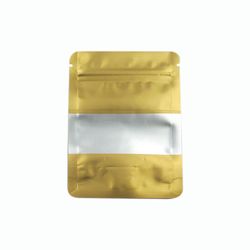 BOLSA ZIPPER VENTANA ALUM DORADO 09X13+3