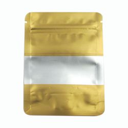BOLSA ZIPPER VENTANA ALUM DORADO 18X26+4