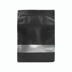 BOLSA ZIPPER VENTANA ALUM NEGRO 15X22+4