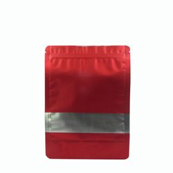 BOLSA ZIPPER VENTANA ALUM ROJO 12X20+4