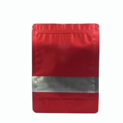 BOLSA ZIPPER VENTANA ALUM ROJO 15X22+4