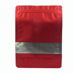BOLSA ZIPPER VENTANA ALUM ROJO 19X29+5