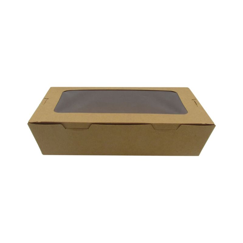 Caja Con Ventana Kraft 700 ml