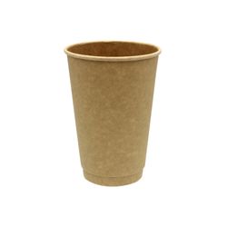 VASO PLA KRAFT 2 CAPAS 16